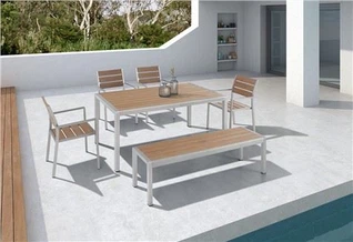 Ulkopöytä Puutarha Tuoli Tars -sarja WPC