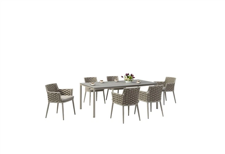 The Rope Series Aluminium Dining Set
